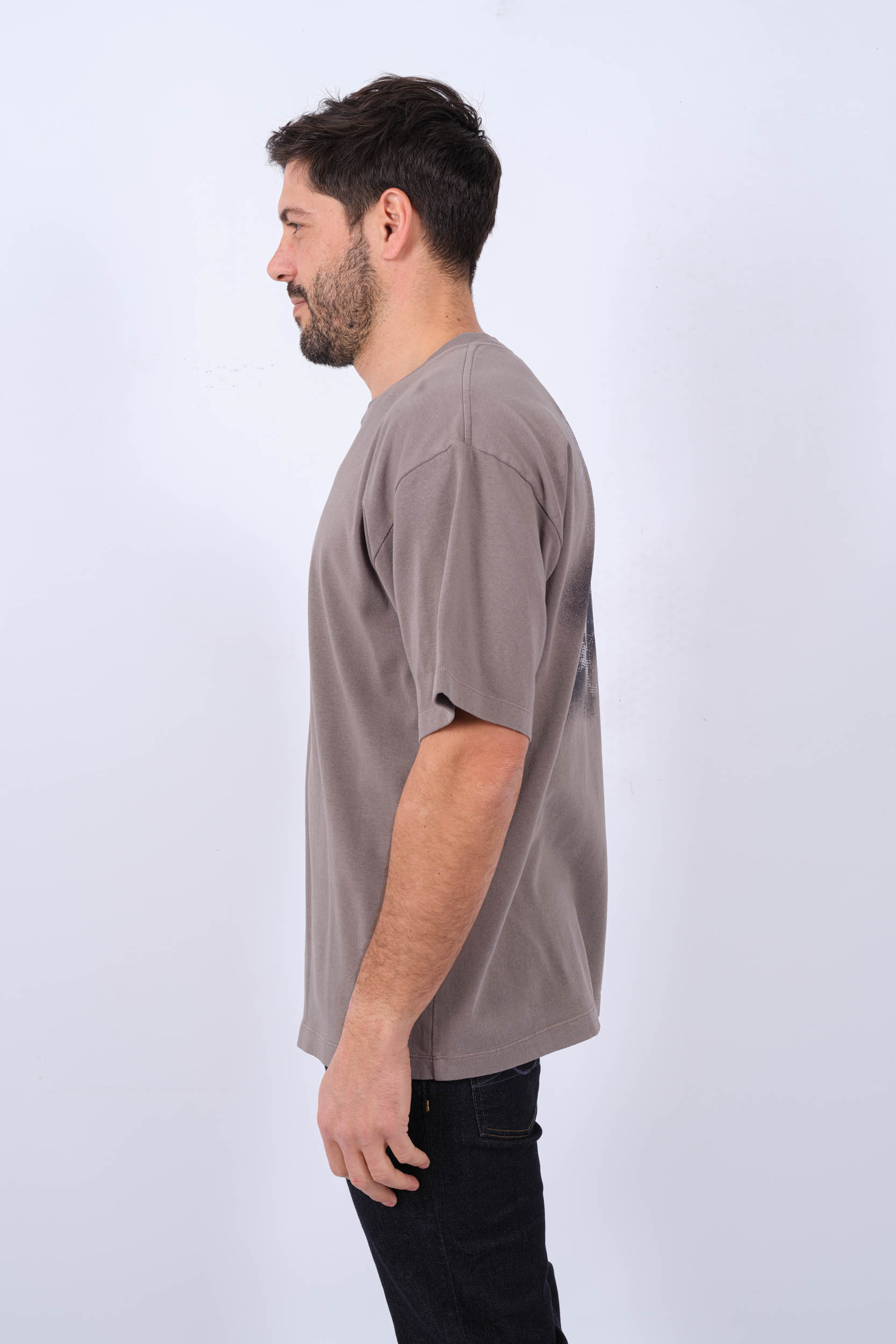 TEE-SHIRT STONE ISLAND TAUPE 80152RCE6-V0092