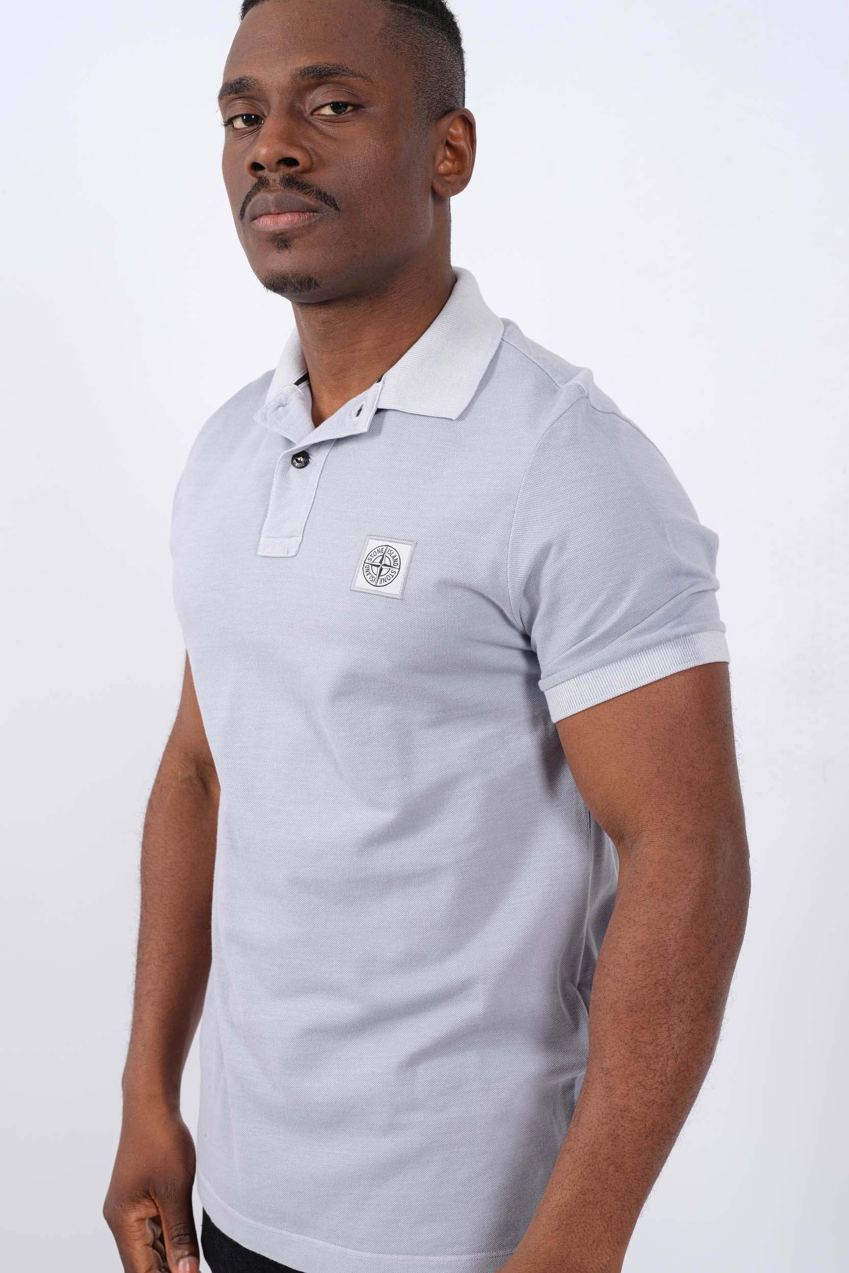 POLO STONE ISLAND BLEU CIEL 80152SC67-V0041