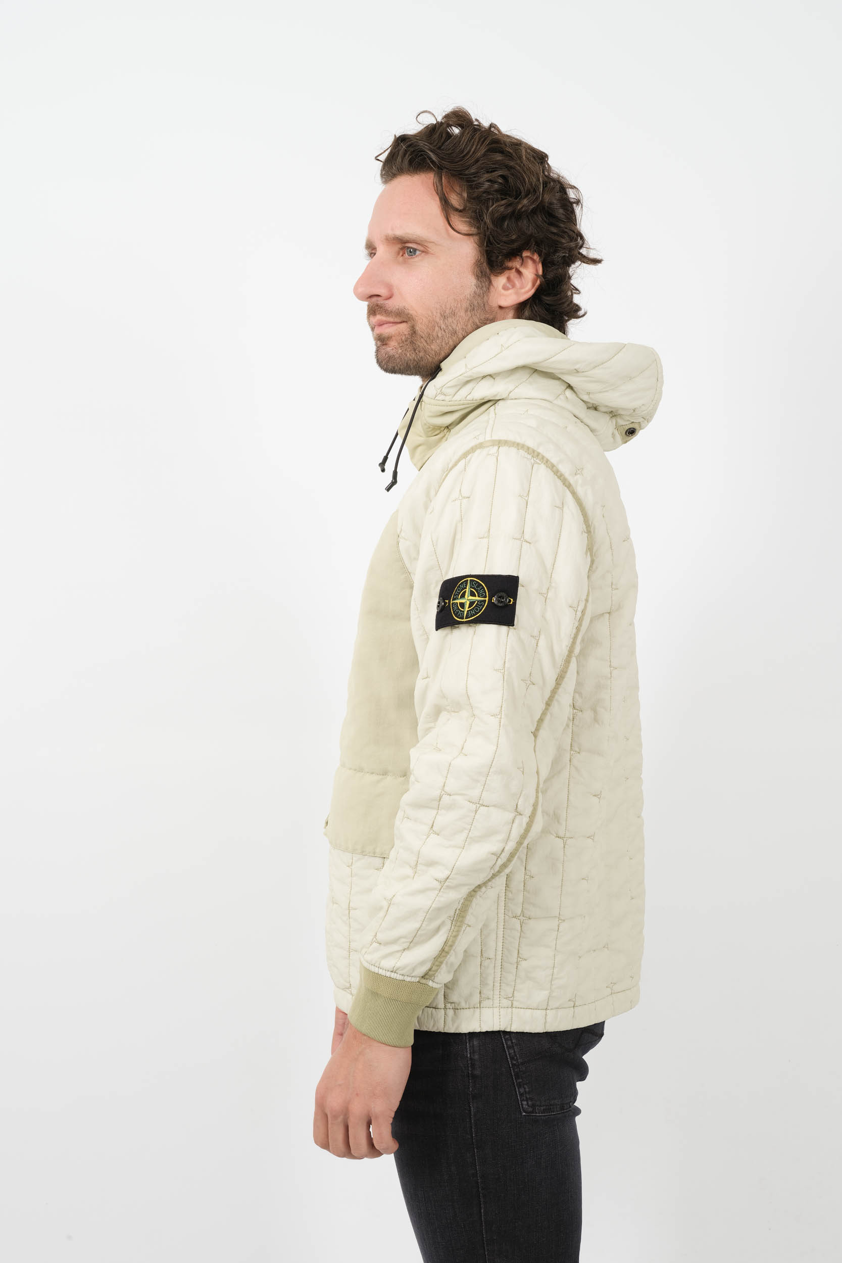 BLOUSON STONE ISLAND A CAPUCHE BEIGE 801540731-V0051