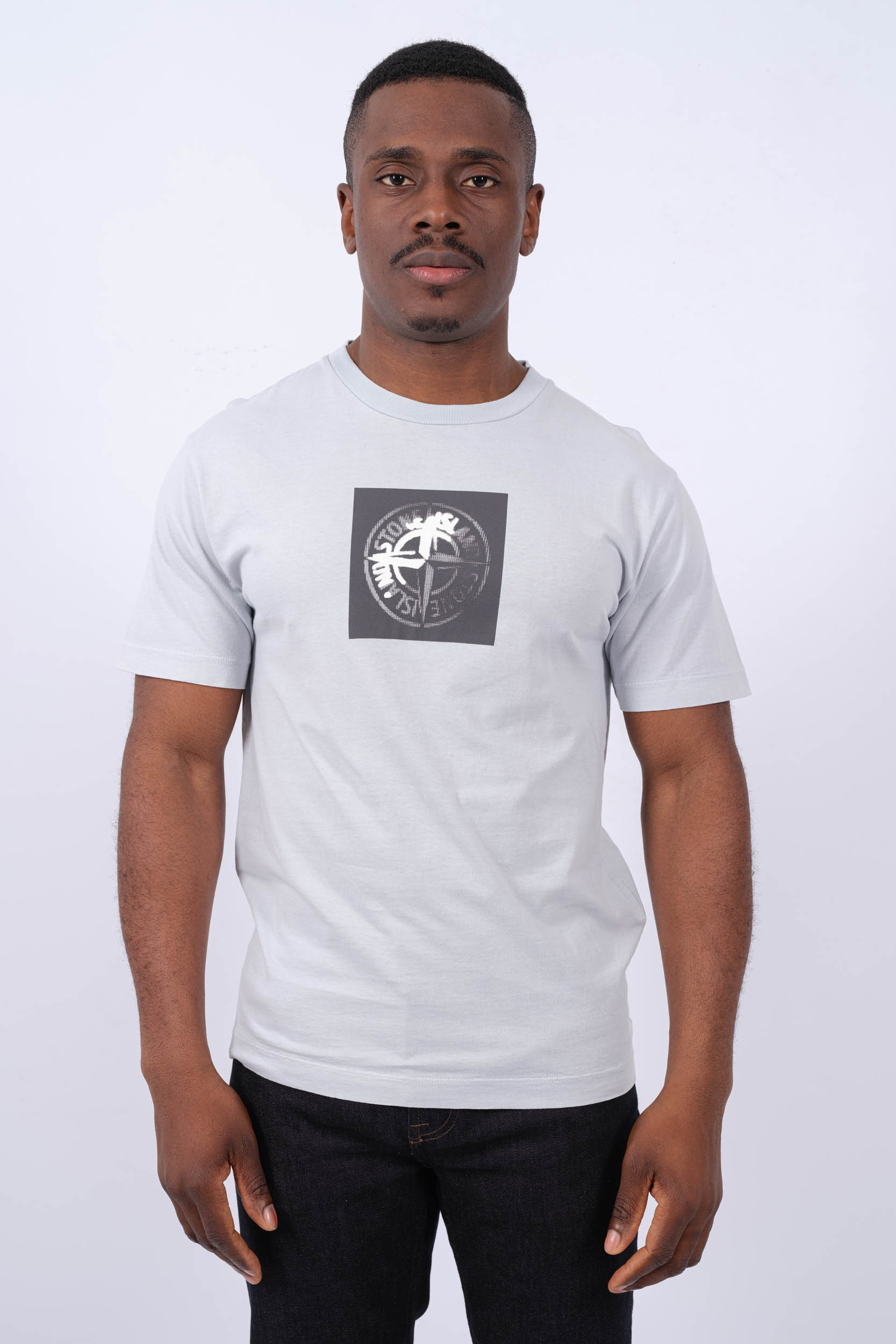 TEE-SHIRT STONE ISLAND BLEU CIEL 80152NS83-V0041