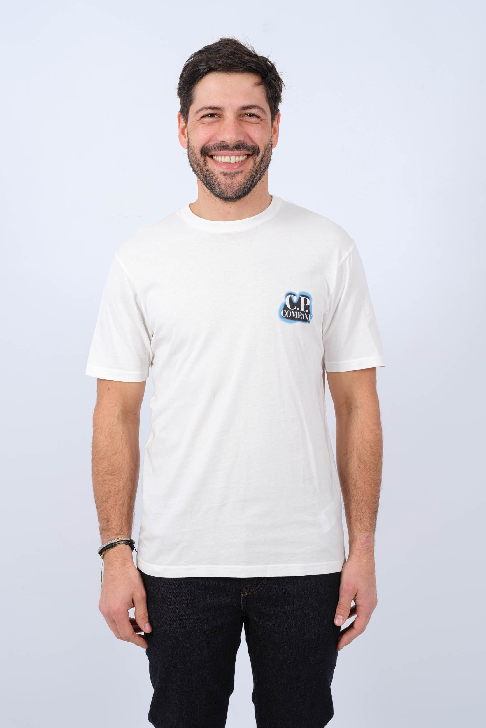 TEE-SHIRT CP COMPANY BLANC S286A-103