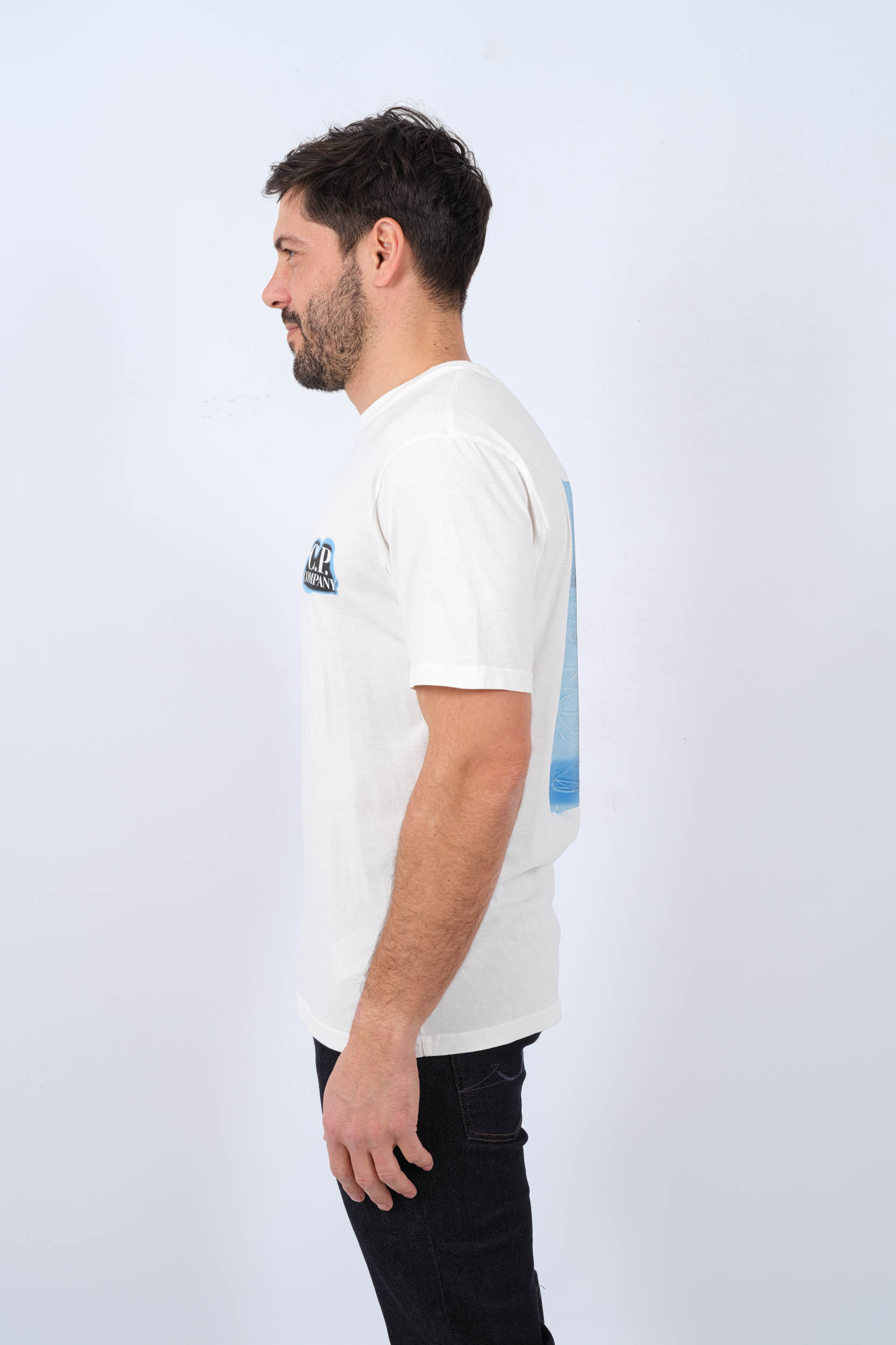 TEE-SHIRT CP COMPANY BLANC S286A-103