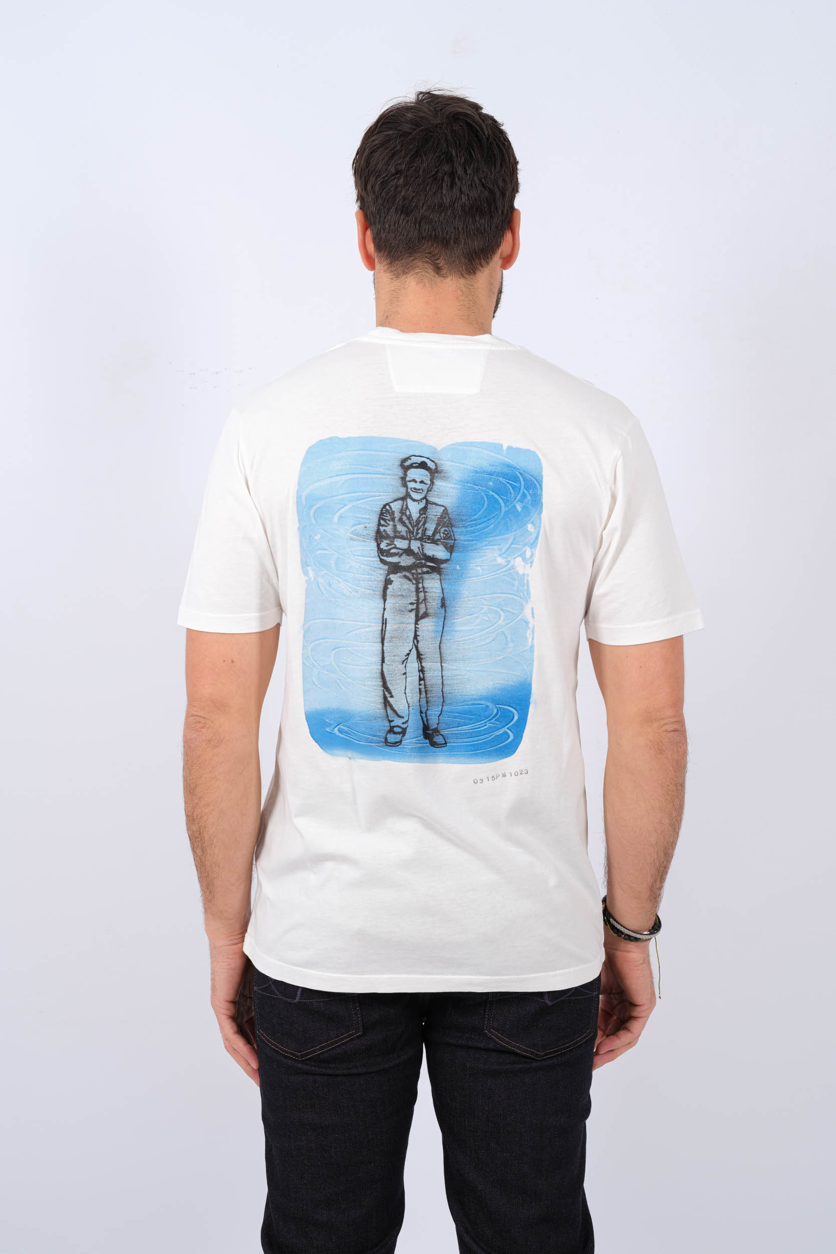 TEE-SHIRT CP COMPANY BLANC S286A-103