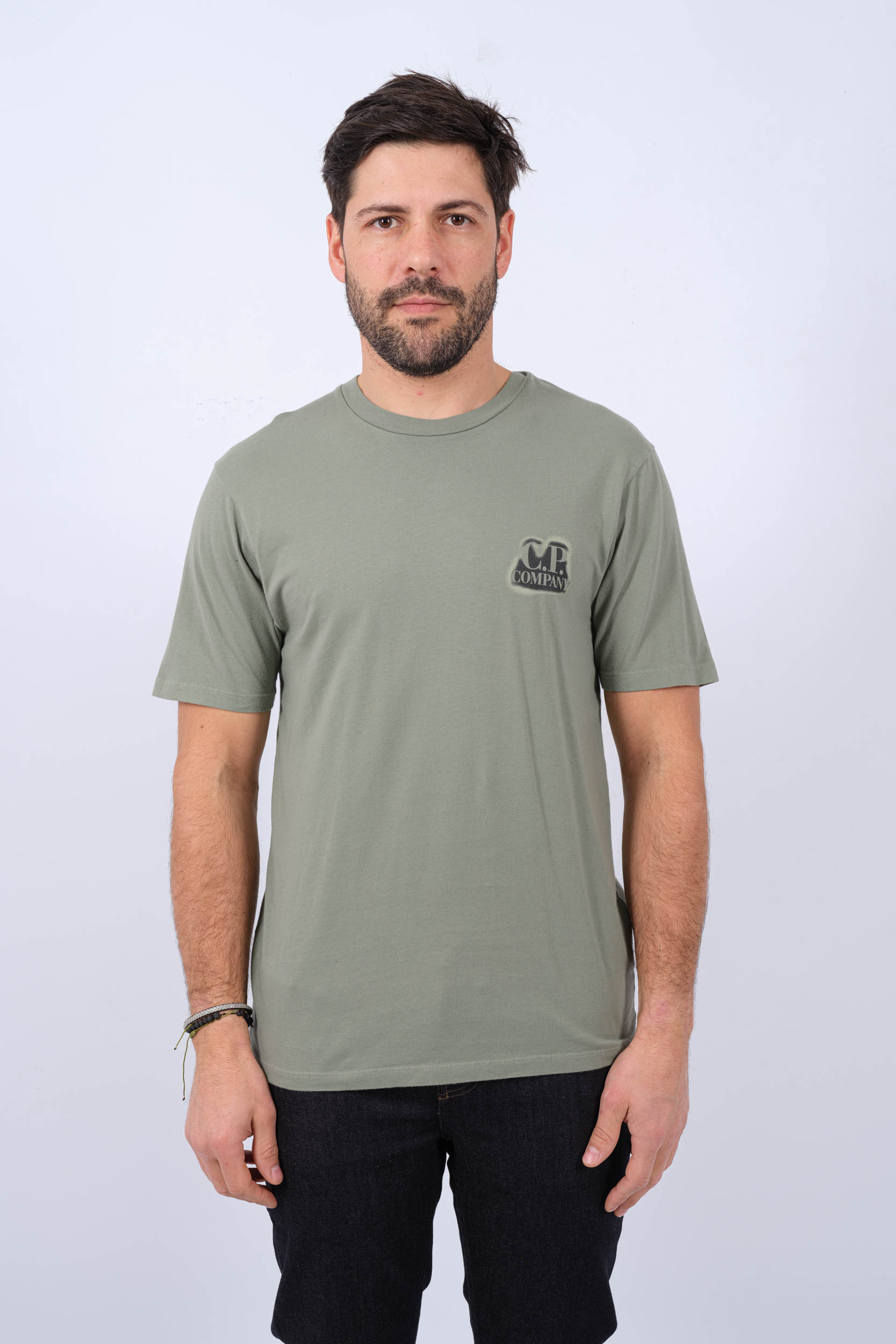 TEE-SHIRT CP COMPANY KAKI CLAIR S286A-627