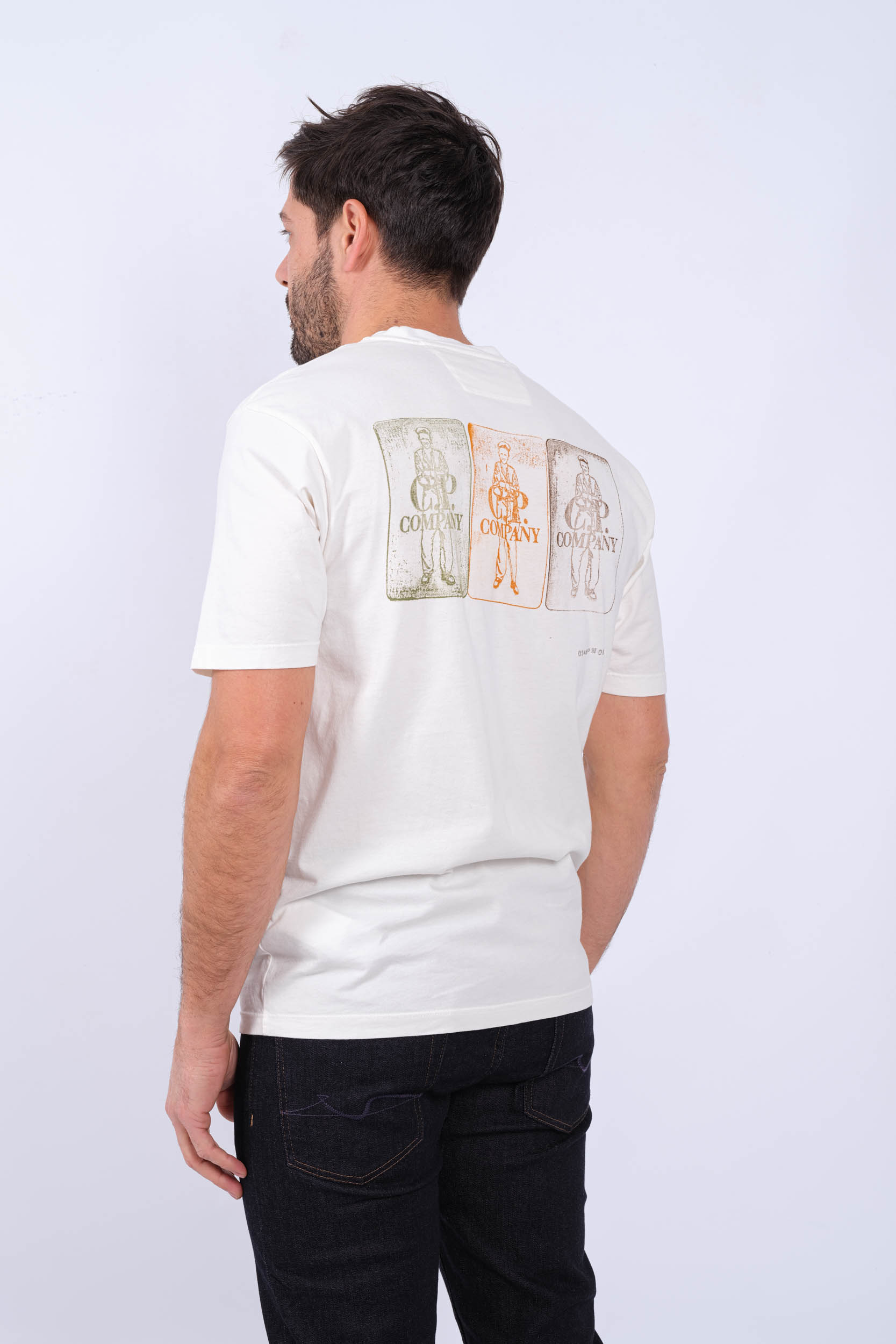TEE-SHIRT CP COMPANY BLANC S288A-103
