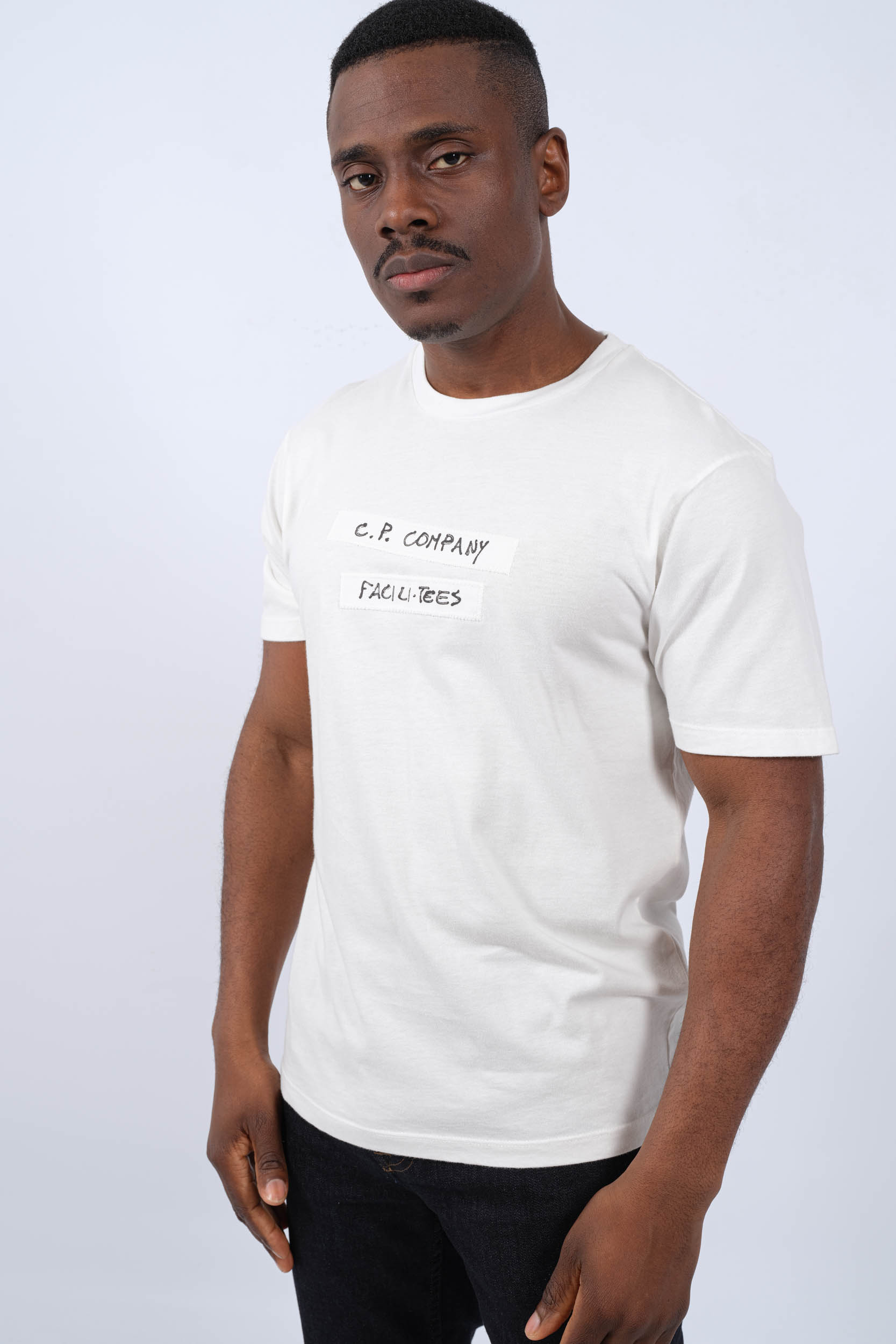 TEE-SHIRT CP COMPANY BLANC S289A-103