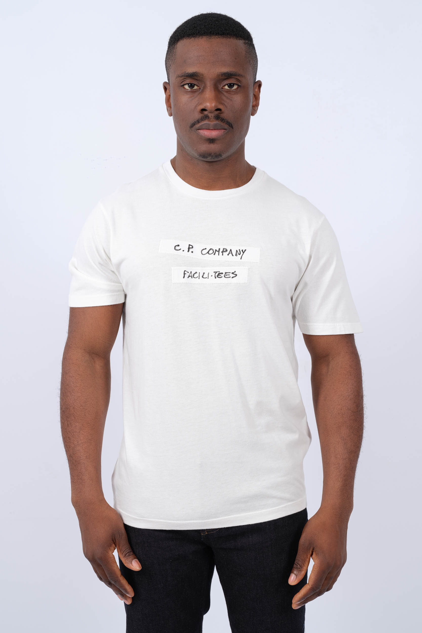 TEE-SHIRT CP COMPANY BLANC S289A-103