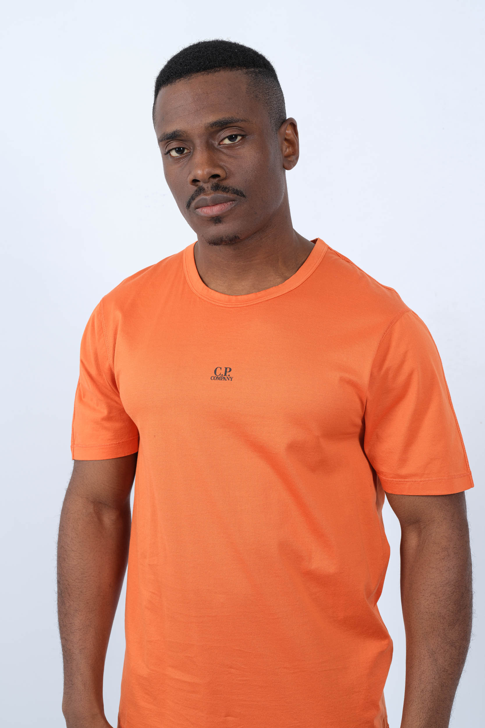 TEE-SHIRT CP COMPANY ORANGE S088A-448