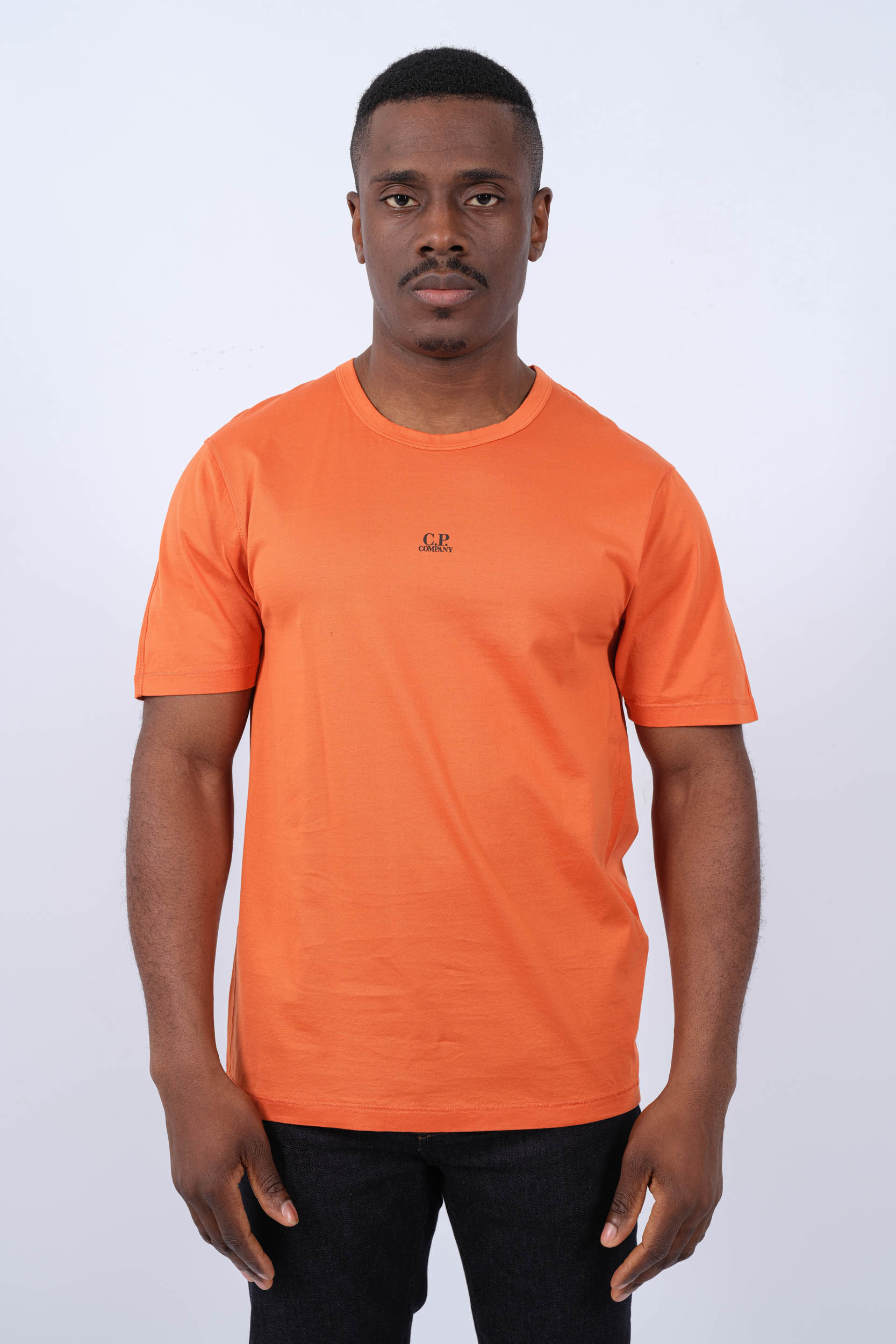 TEE-SHIRT CP COMPANY ORANGE S088A-448