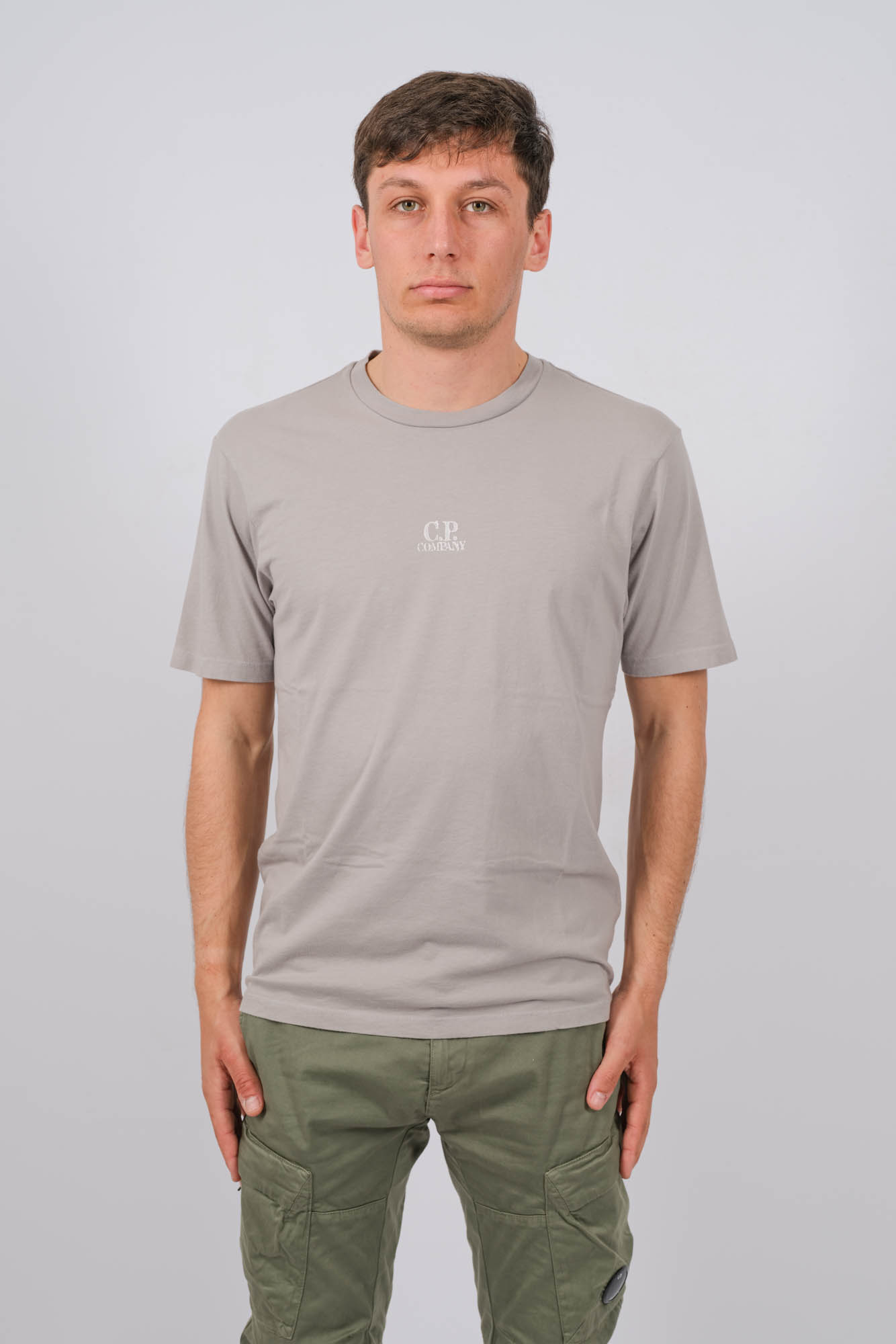 TEE-SHIRT C.P COMPANY CARTE MARIN GRIS S288A-913