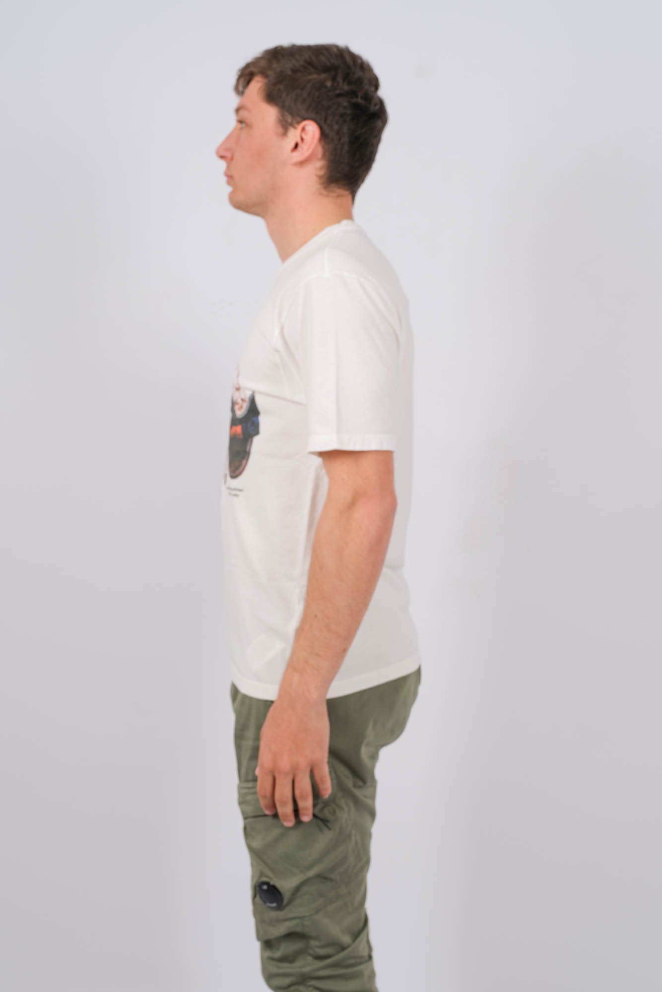 TEE-SHIRT C.P COMPANY BLANC S290A-103