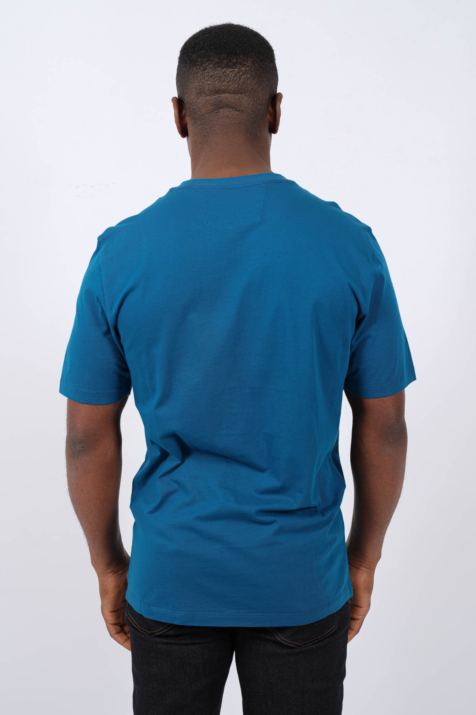 TEE-SHIRT CP COMPANY BLEU S139A-848