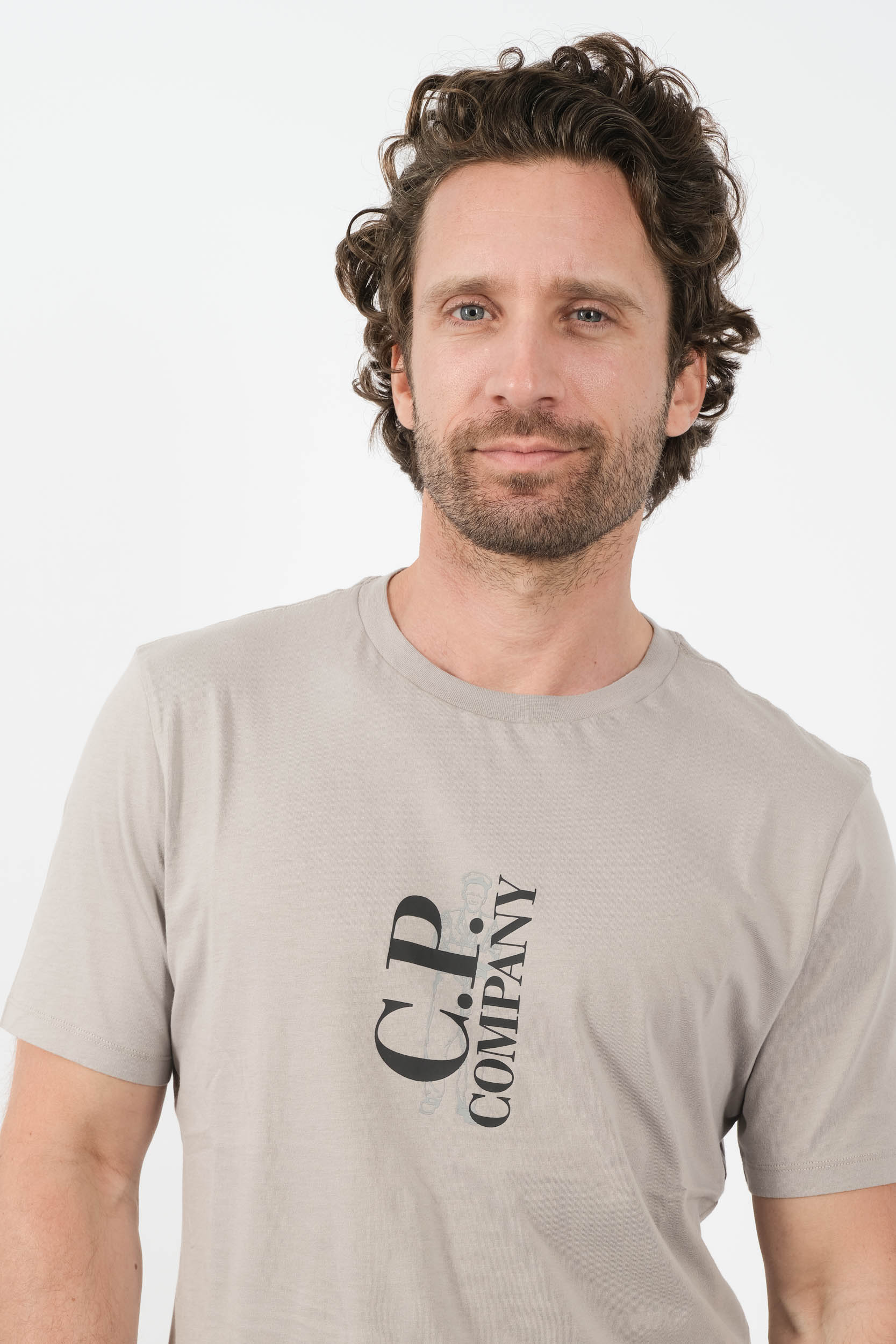 TEE-SHIRT C.P COMPANY MARIN GRIS S139A-913