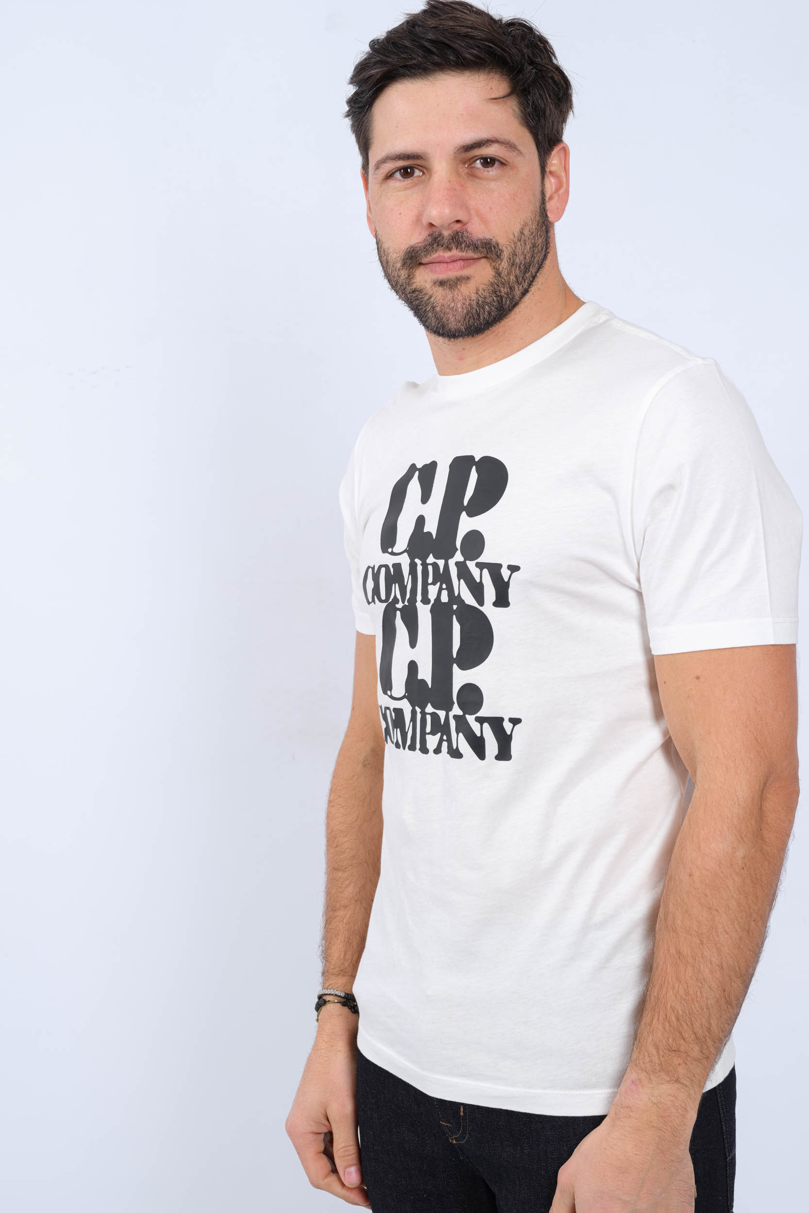 TEE-SHIRT CP COMPANY BLANC S137A-103