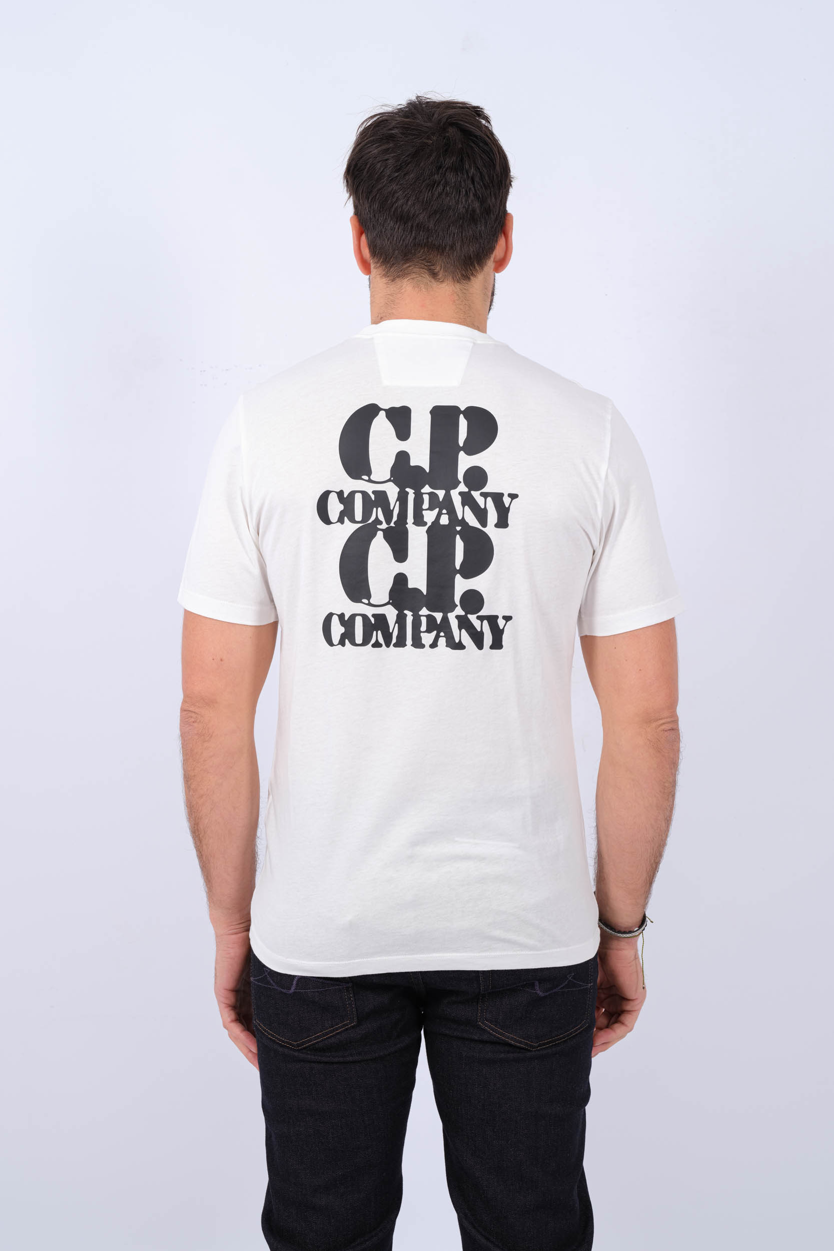TEE-SHIRT CP COMPANY BLANC S137A-103
