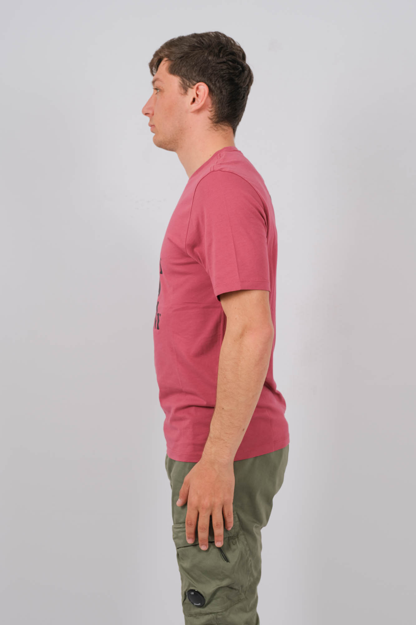 TEE-SHIRT C.P COMPANY TAGUE ROSE S137A-577