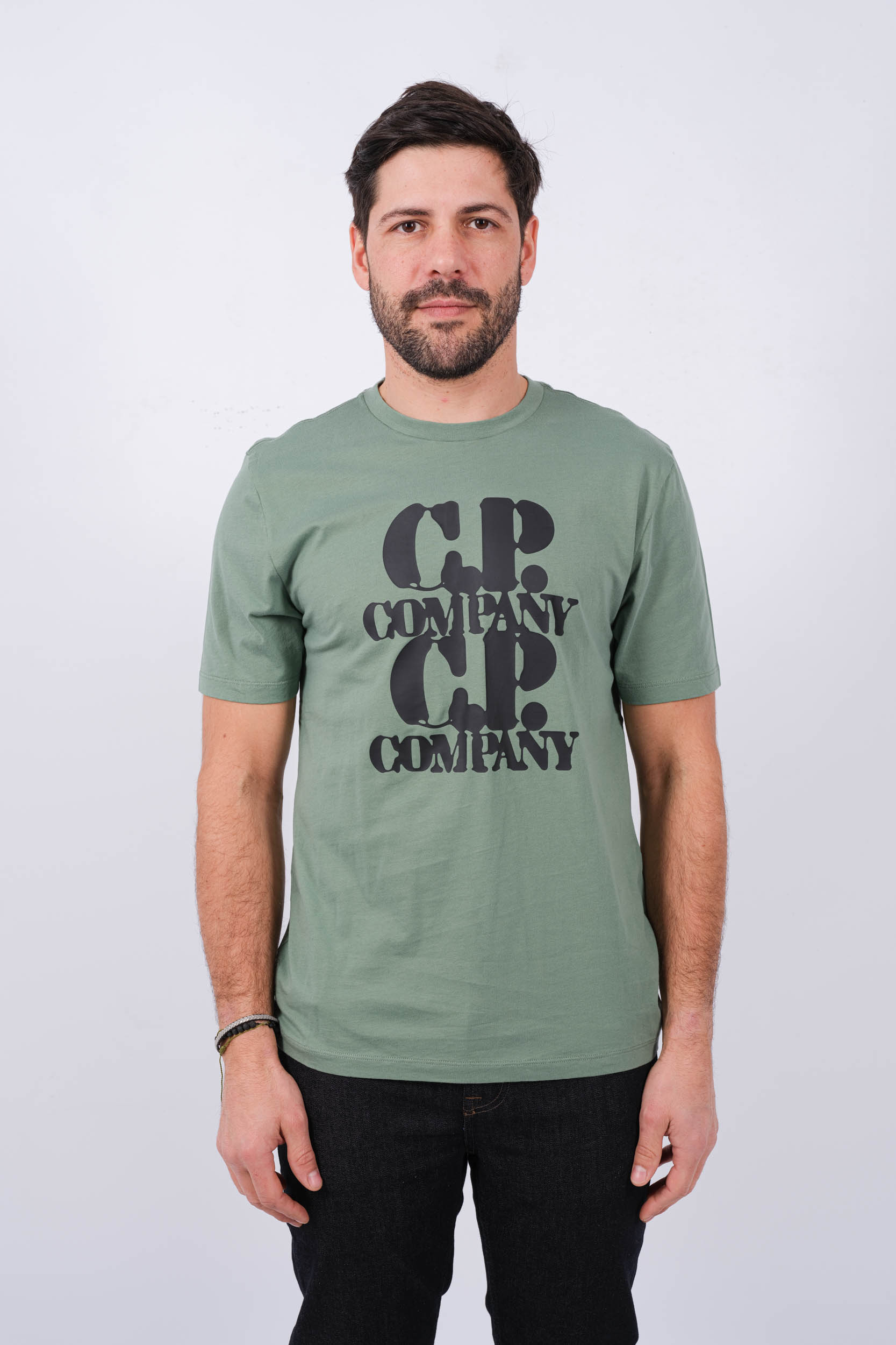 TEE-SHIRT CP COMPANY KAKI CLAIR S137A-626