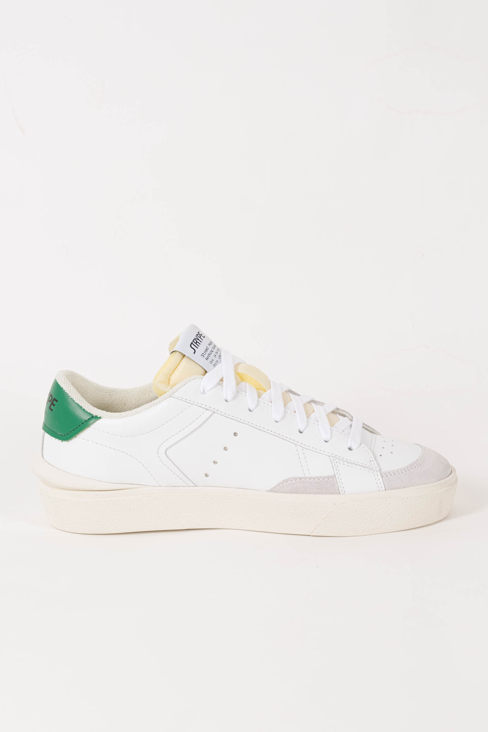 BASKETS STRYPE BLANCHES/VERTES ST1001-VER