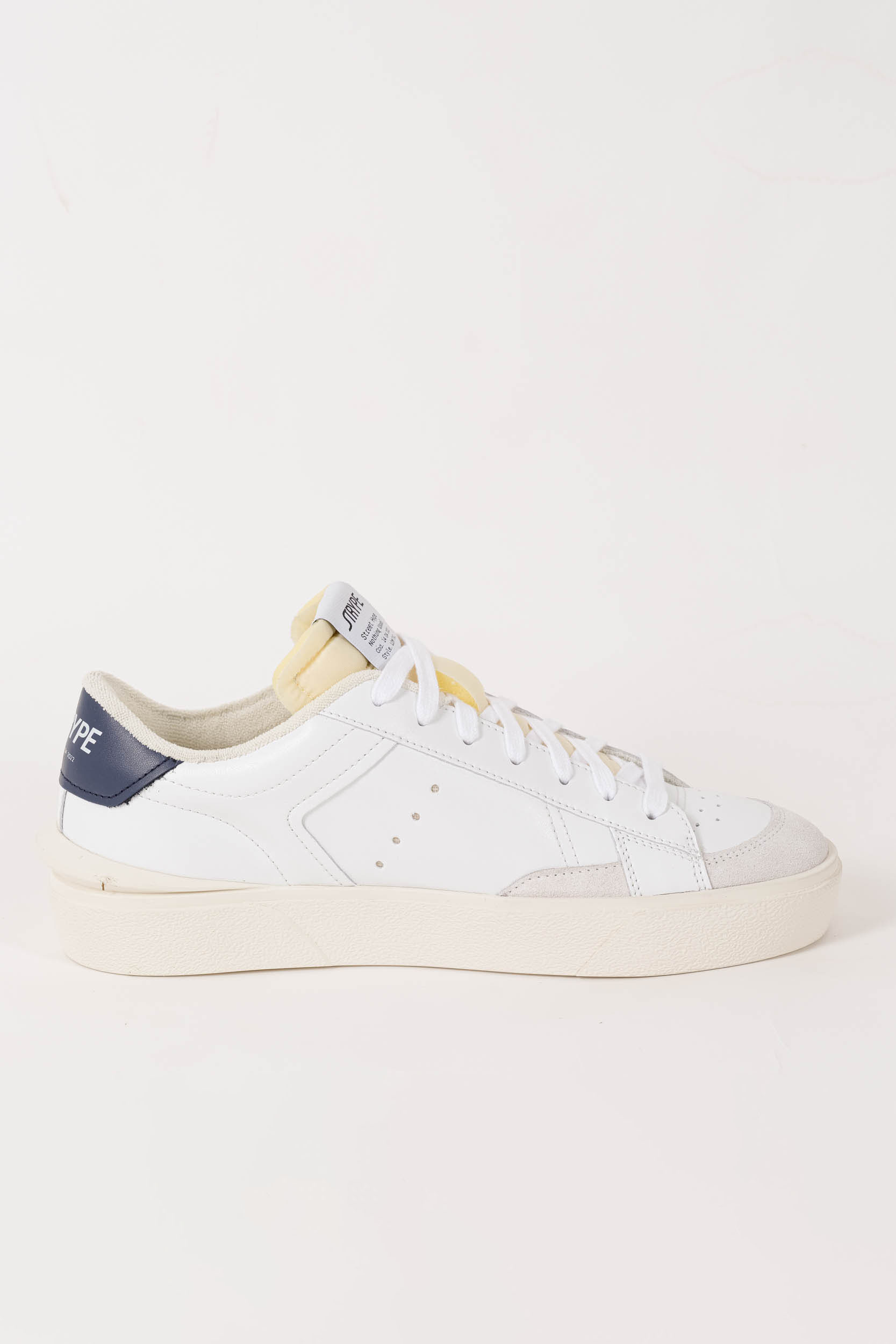 BASKETS STRYPE BLANCHE/MARINE ST1001-BLU