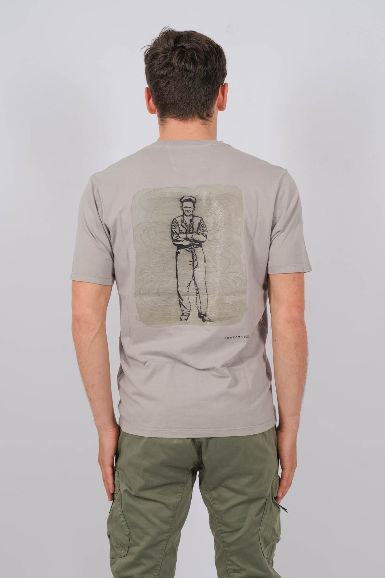 TEE-SHIRT C.P COMPANY GRIS S286A-913