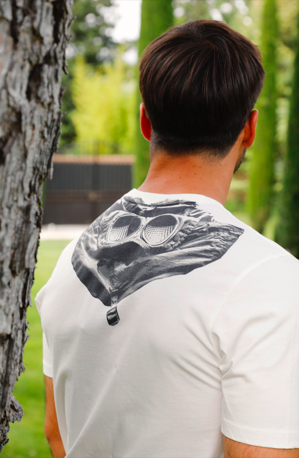  Image du produit T-SHIRT C.P COMPANY BLANC LUNETTES S037A-103 - 7