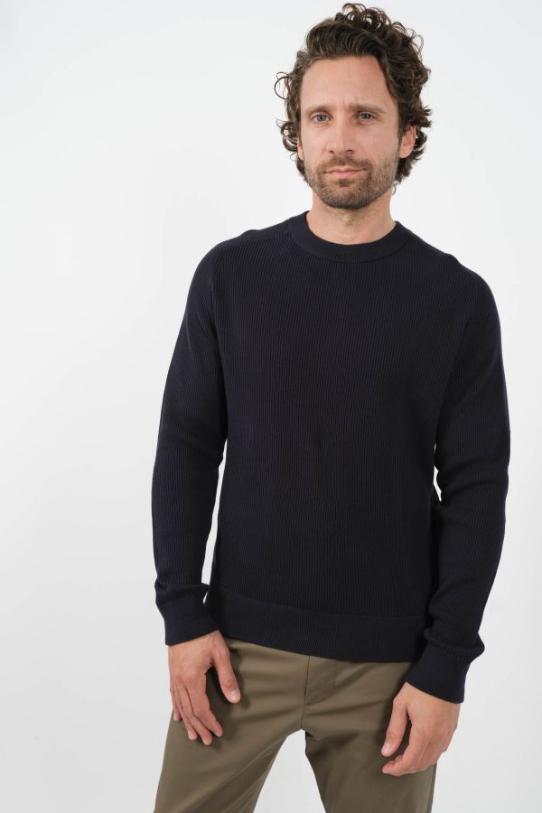 Produit PULL NNO7 COL ROND MARINE KEVIN 6600-200