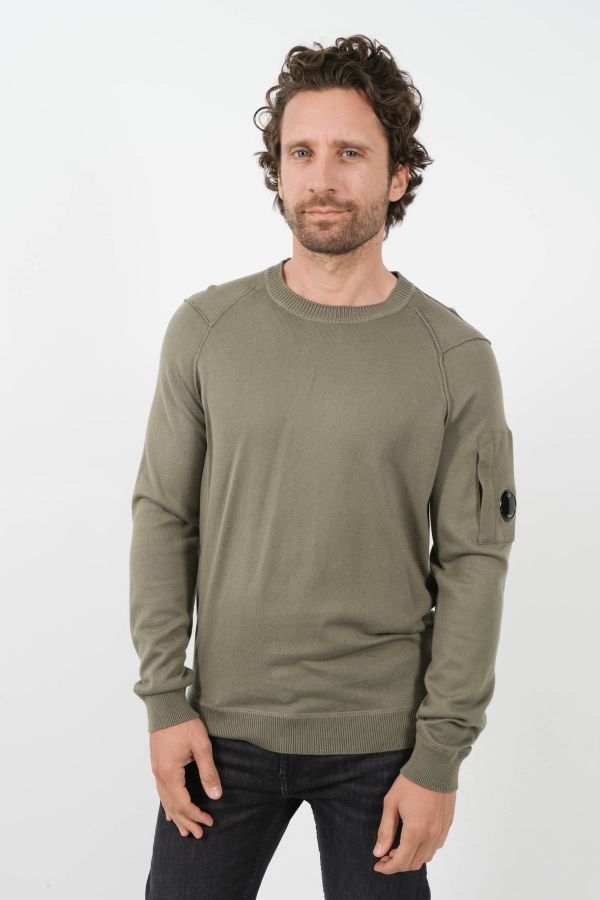 Produit PULL C.P COMPANY COL ROND VERT N129A-627