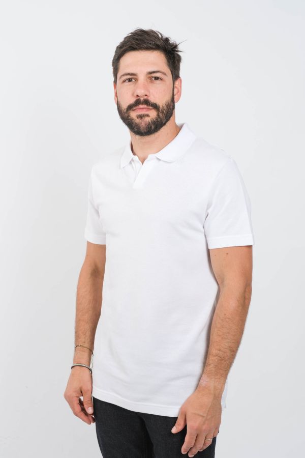 Produit POLO NN07 MANCHES COURTES BLANC PAUL3462-001