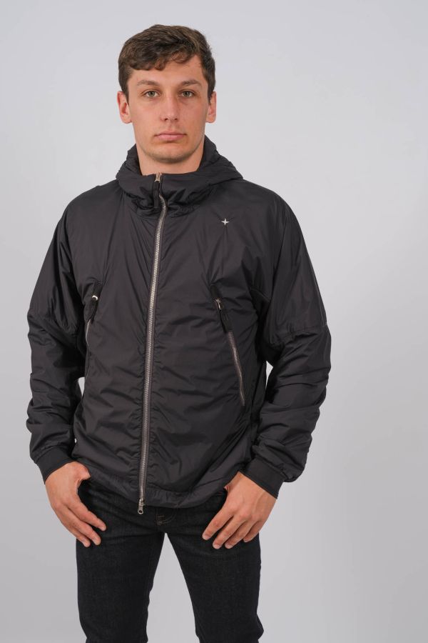 Produit BLOUSON STELLINA STONE ISLAND BI-MATIERE NOIR 8015413G2-V0029