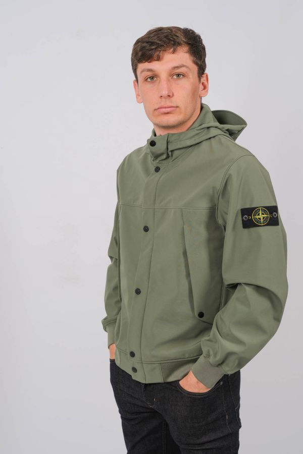 Produit SOFT SHELL STONE ISLAND VERT 801540227-V0059