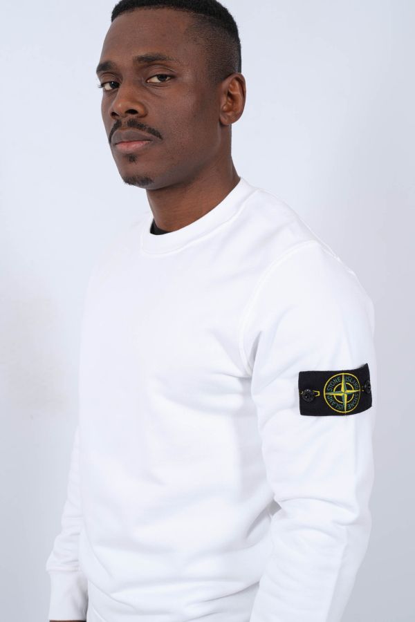 Produit SWEAT STONE ISLAND BLANC 801563051-A0001