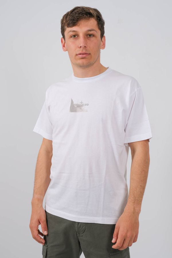 Produit TEE-SHIRT STONE ISLAND BLANC 80152RC88-V0001