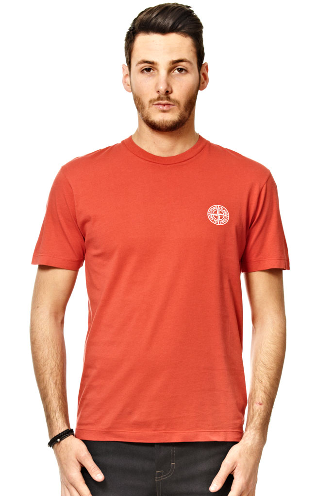 T SHIRT STONE ISLAND ORANGE 20188 V0010